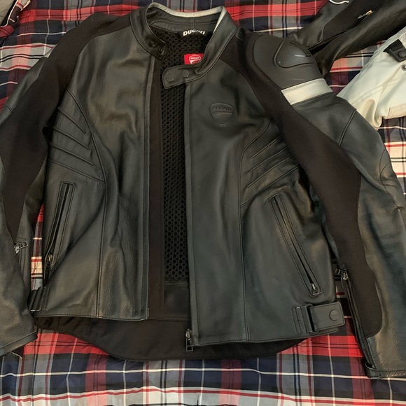 Dainese Ducati motorcycle leather jacket
